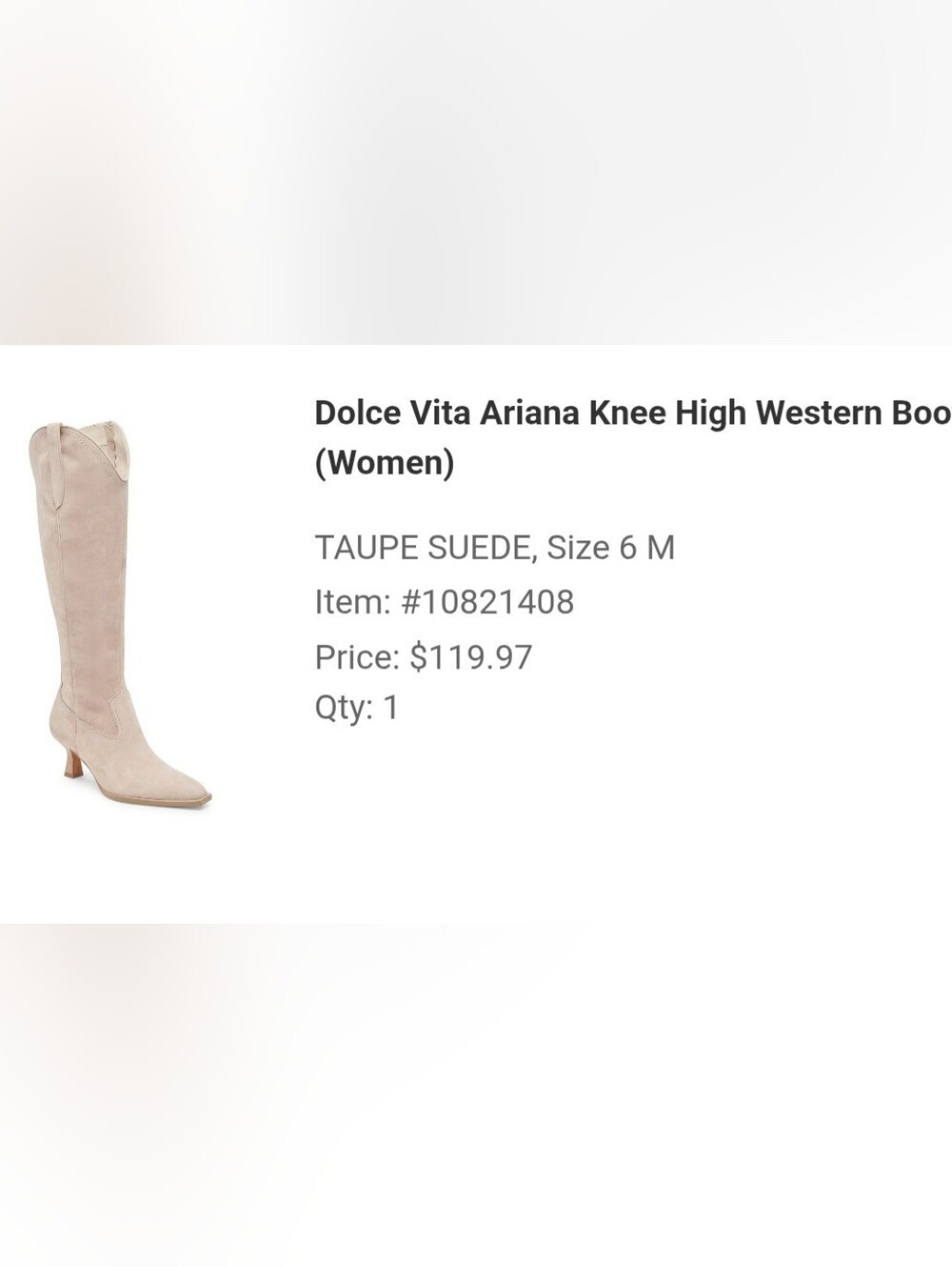 Dolce Vita Ariana Taupe Over-the-Knee Suede Boots